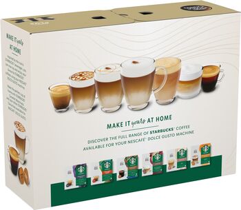 Dolce Gusto Genio S Plus hylkjavél Starbucks pakki - Svört