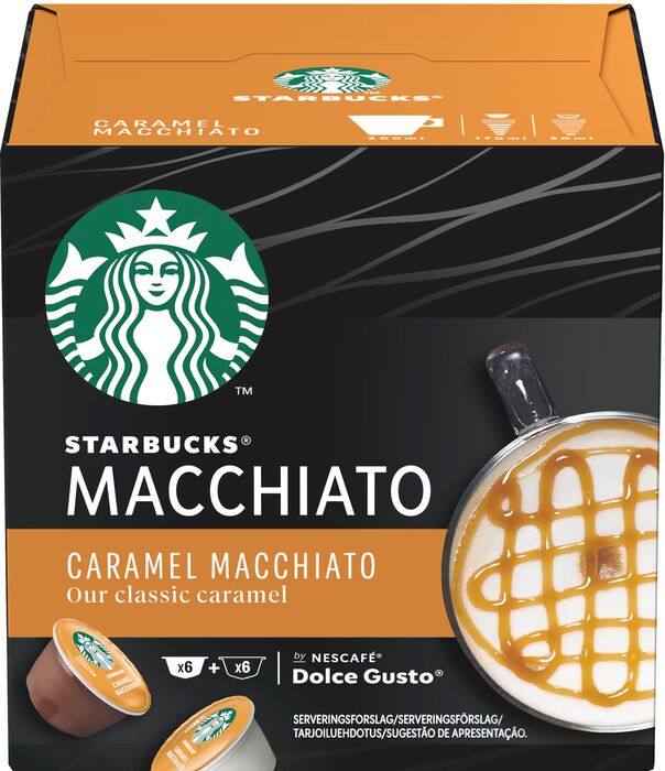 Dolce Gusto Genio S Plus hylkjavél Starbucks pakki - Svört