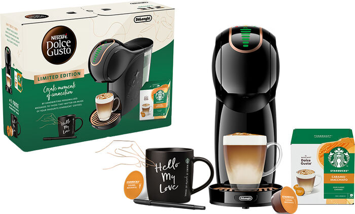 Dolce Gusto Genio S hylkjavél Starbucks pakki - Svört