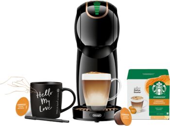 Dolce Gusto Genio S hylkjavél Starbucks pakki - Svört