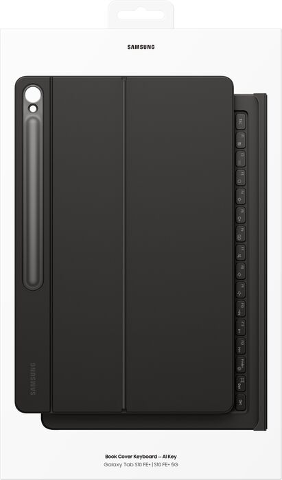 Samsung Tab S10 FE+ Slim lyklaborðahulstur - Svart