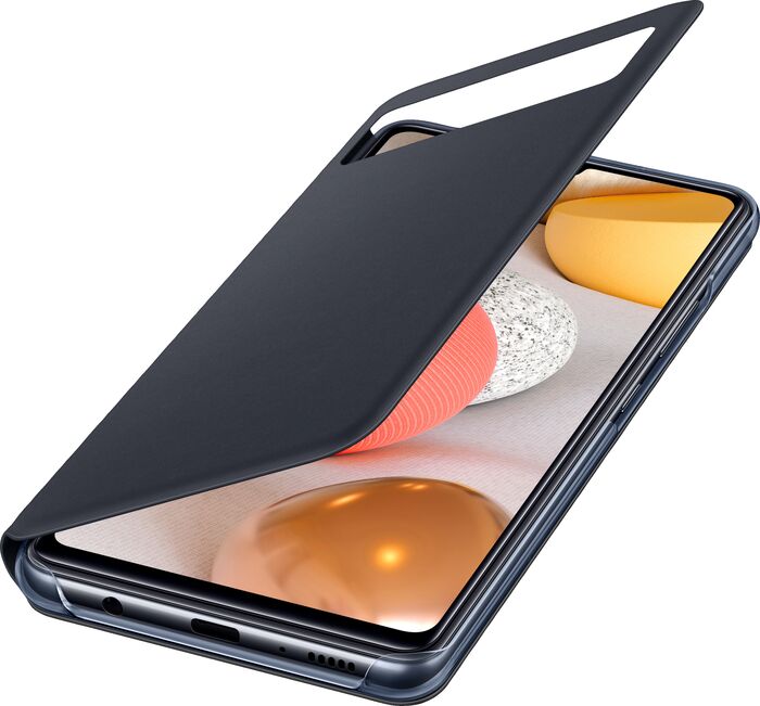 Samsung A42 5G Smart S View veski - Svart