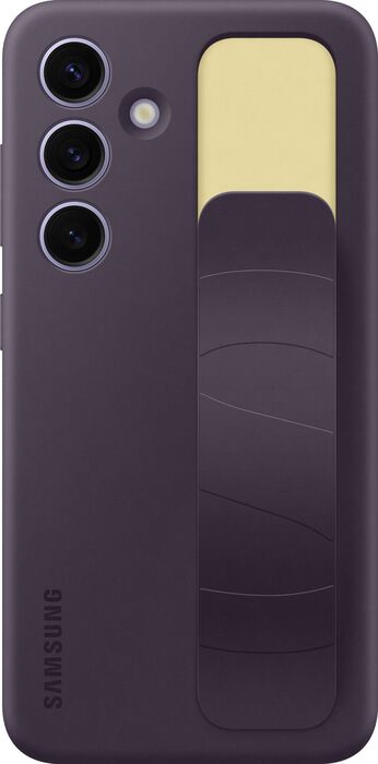Samsung Galaxy S24 Standing símahulstur með ól - Dökkfjólublátt