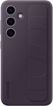 Samsung Galaxy S24 Standing símahulstur með ól - Dökkfjólublátt