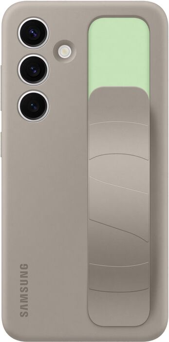 Samsung Galaxy S24 Standing símahulstur með ól - Grátt