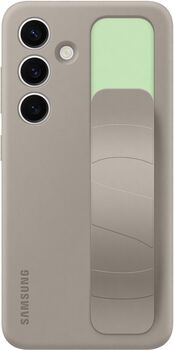 Samsung Galaxy S24 Standing símahulstur með ól - Grátt