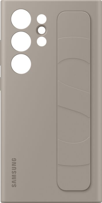 Samsung Galaxy S24 Ultra Standing símahulstur með ól - Grátt