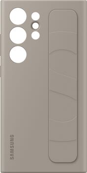 Samsung Galaxy S24 Ultra Standing símahulstur með ól - Grátt