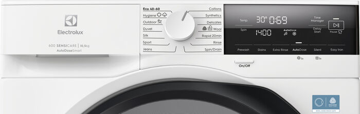 Electrolux SensiCare 600 þvottavél EFI632EX4EQ - Hvít