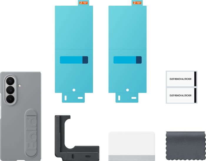 Samsung Galaxy Z Fold7 Sílíkon hulstur - Grátt