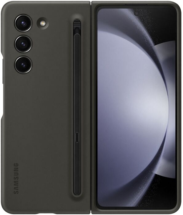 Samsung Galaxy Z Fold5 Slim S-Pen símahulstur - Dökkgrátt 