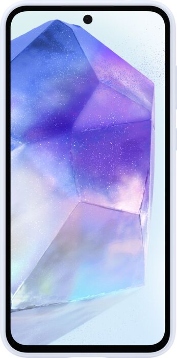 Samsung Galaxy A55 sílikon símahulstur - Ljósblátt