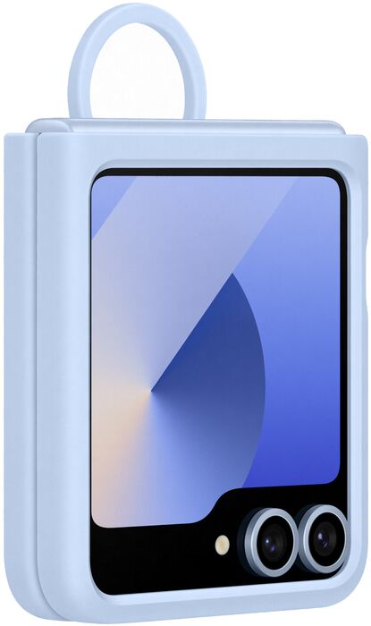 Samsung Galaxy Z Flip6 Silicone símahulstur - Blátt