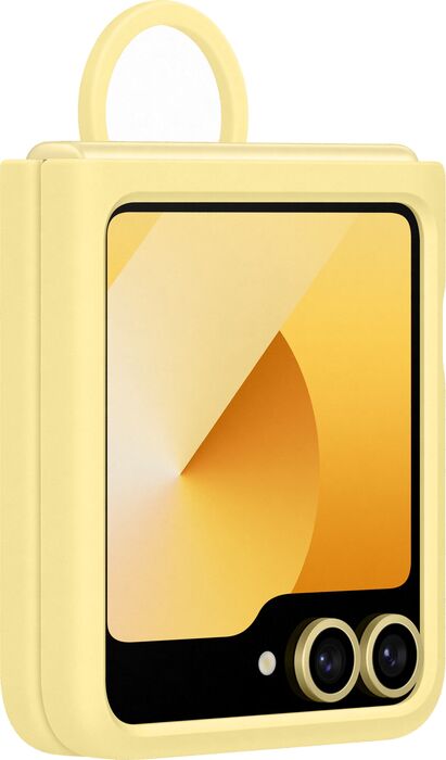 Samsung Galaxy Z Flip6 Silicone símahulstur - Gult