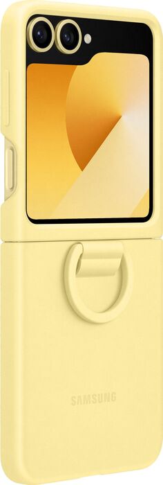 Samsung Galaxy Z Flip6 Silicone símahulstur - Gult