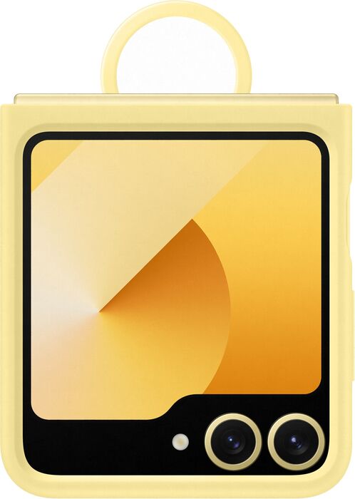 Samsung Galaxy Z Flip6 Silicone símahulstur - Gult
