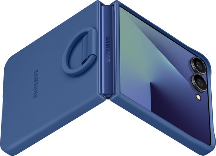 Samsung Galaxy Z Flip7 Sílíkon símahulstur - Blátt