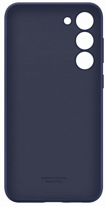 Samsung S23+ silíkon símahulstur - Dökkblátt 