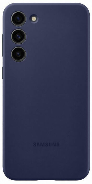 Samsung S23+ silíkon símahulstur - Dökkblátt 