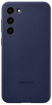 Samsung S23+ silíkon símahulstur - Dökkblátt 
