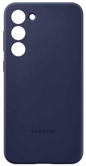 Samsung S23+ silíkon símahulstur - Dökkblátt 