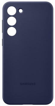 Samsung S23+ silíkon símahulstur - Dökkblátt 