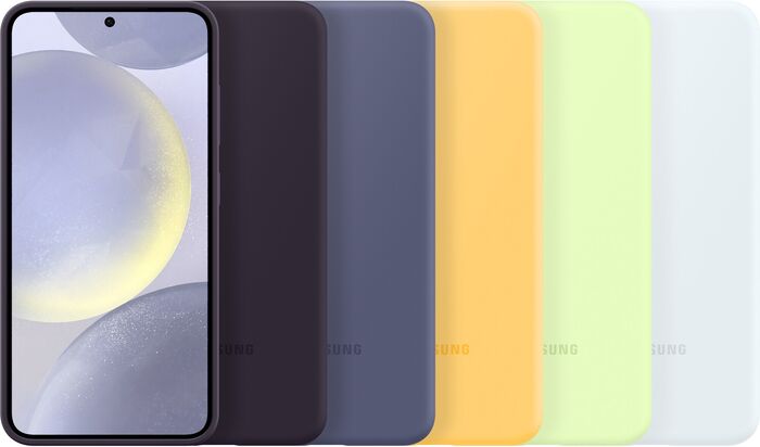 Samsung Galaxy S24 sílikon símahulstur - Ljósgrænt