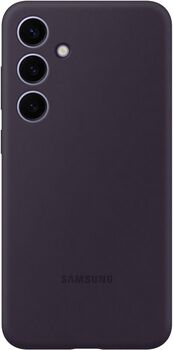 Samsung Galaxy S24+ sílikon símahulstur - Dökkfjólublátt
