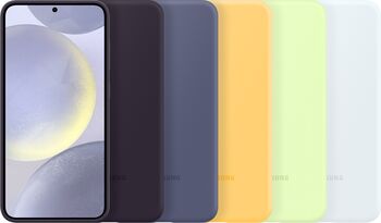 Samsung Galaxy S24+ sílikon símahulstur - Dökkfjólublátt