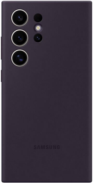 Samsung Galaxy S24 Ultra sílikon símahulstur - Dökkfjólublátt