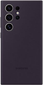 Samsung Galaxy S24 Ultra sílikon símahulstur - Dökkfjólublátt