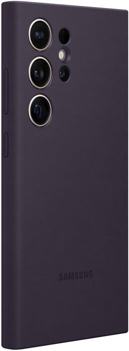 Samsung Galaxy S24 Ultra sílikon símahulstur - Dökkfjólublátt