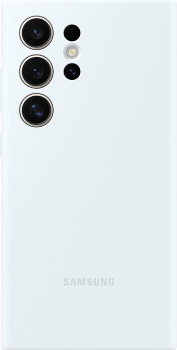 Samsung Galaxy S24 Ultra sílikon símahulstur - Hvítt