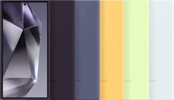 Samsung Galaxy S24 Ultra sílikon símahulstur - Hvítt