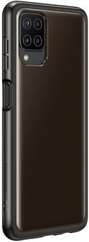 Samsung Galaxy A12 Soft Clear símahulstur - Svart