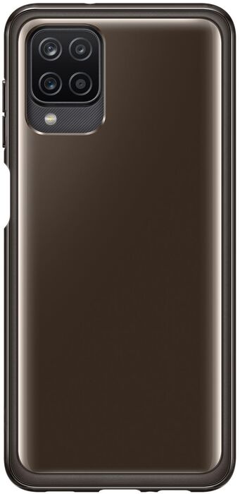 Samsung Galaxy A12 Soft Clear símahulstur - Svart
