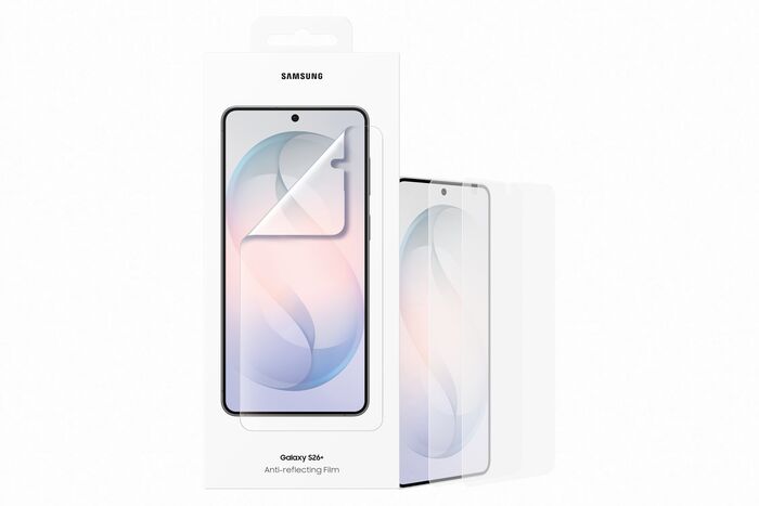 Samsung S26+ varnarfilma með speglunarvörn