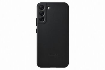 Samsung Galaxy S22+ leðursímahulstur - Svart