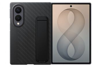 Samsung Galaxy Z Fold8 Carbon hulstur með standi - Svart