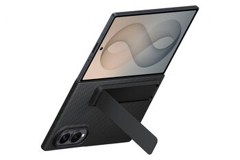 Samsung Galaxy Z Fold8 Carbon hulstur með standi - Svart
