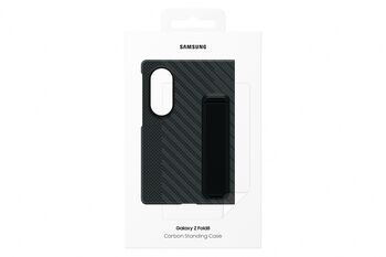 Samsung Galaxy Z Fold8 Carbon hulstur með standi - Svart
