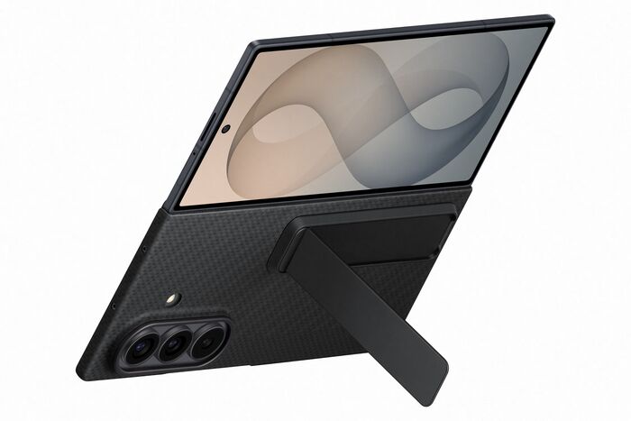 Samsung Galaxy Z Fold8 Ultra Carbon hulstur með standi - Svart