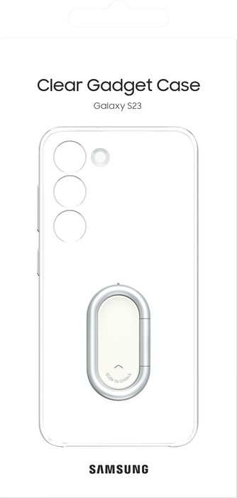 Samsung Galaxy S23 símahulstur með standi - Glært 