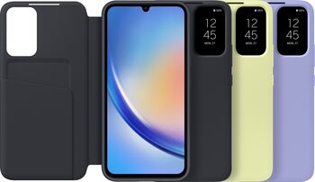 Samsung A34 Smart View veski - Svart 