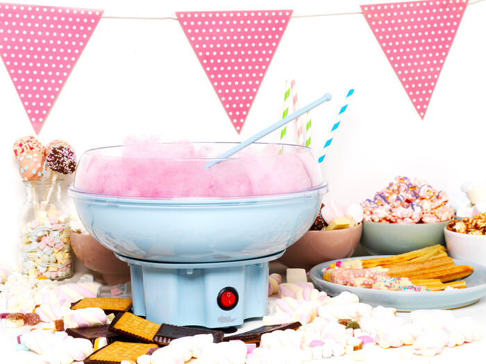 Giles & Posner kandífloss vél - Ljósblá