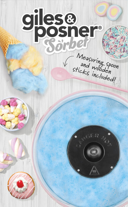 Giles & Posner kandífloss vél - Ljósblá