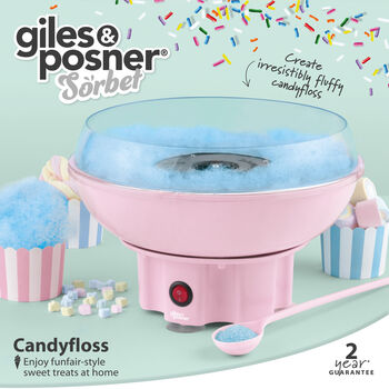 Giles & Posner kandífloss vél - Ljósblá