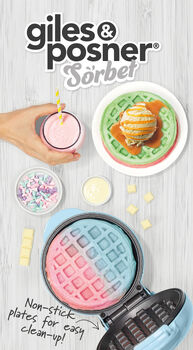 Giles & Posner mini vöfflujárn - Grænt