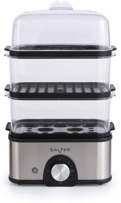 Salter 3 hæða gufusuðutæki - Silfur