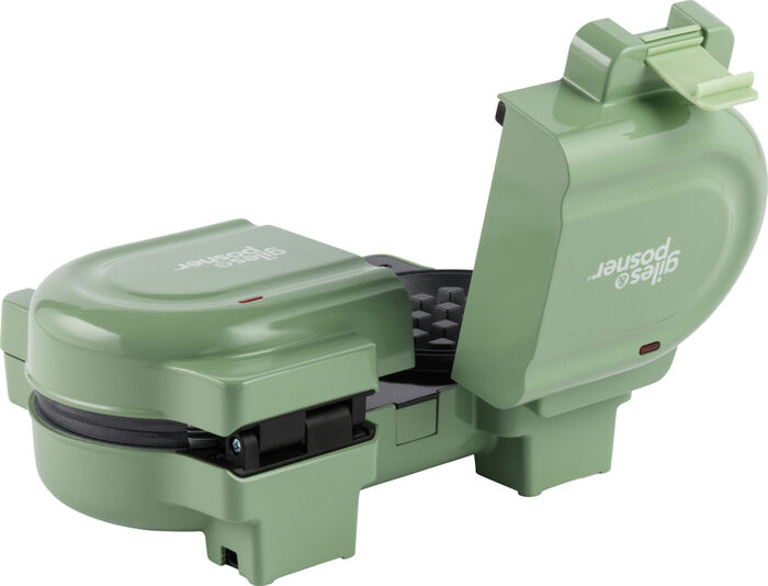 Giles & Posner tvöfalt mini vöfflujárn - Grænt